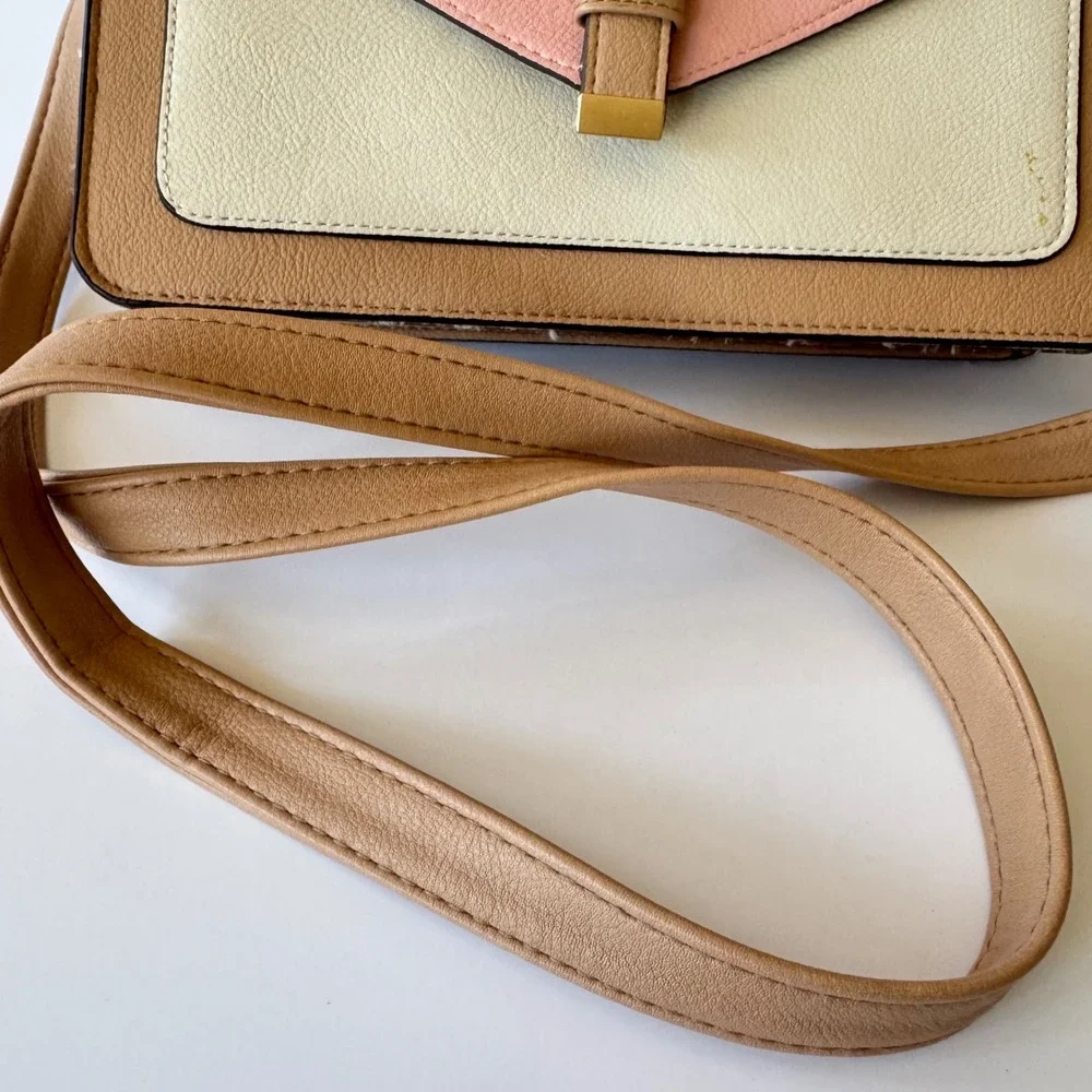 Colorblock Convertible Crossbody Bag‎ Purse Fashion Shoulder Flap Handbag